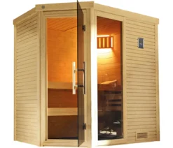 Weka Sauna Cubilis mit Glastür und Fenster
