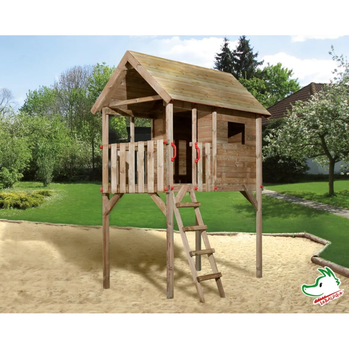 Weka Tabaluga Kinderstelzenhaus 815, ca. B125/H332/T235 cm