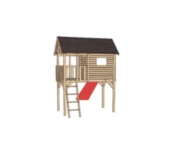 Weka Tabaluga Stelzenhaus 815 inkl. Rutsche, ca. B235/H332/T125 cm