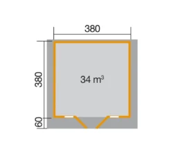 Weka Weekendhaus 137 Gr. 2, ca. B460/H265/T454 cm
