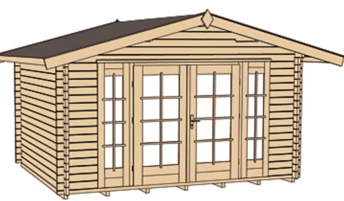 Weka Weekendhaus 137 Gr. 2, ca. B460/H265/T454 cm