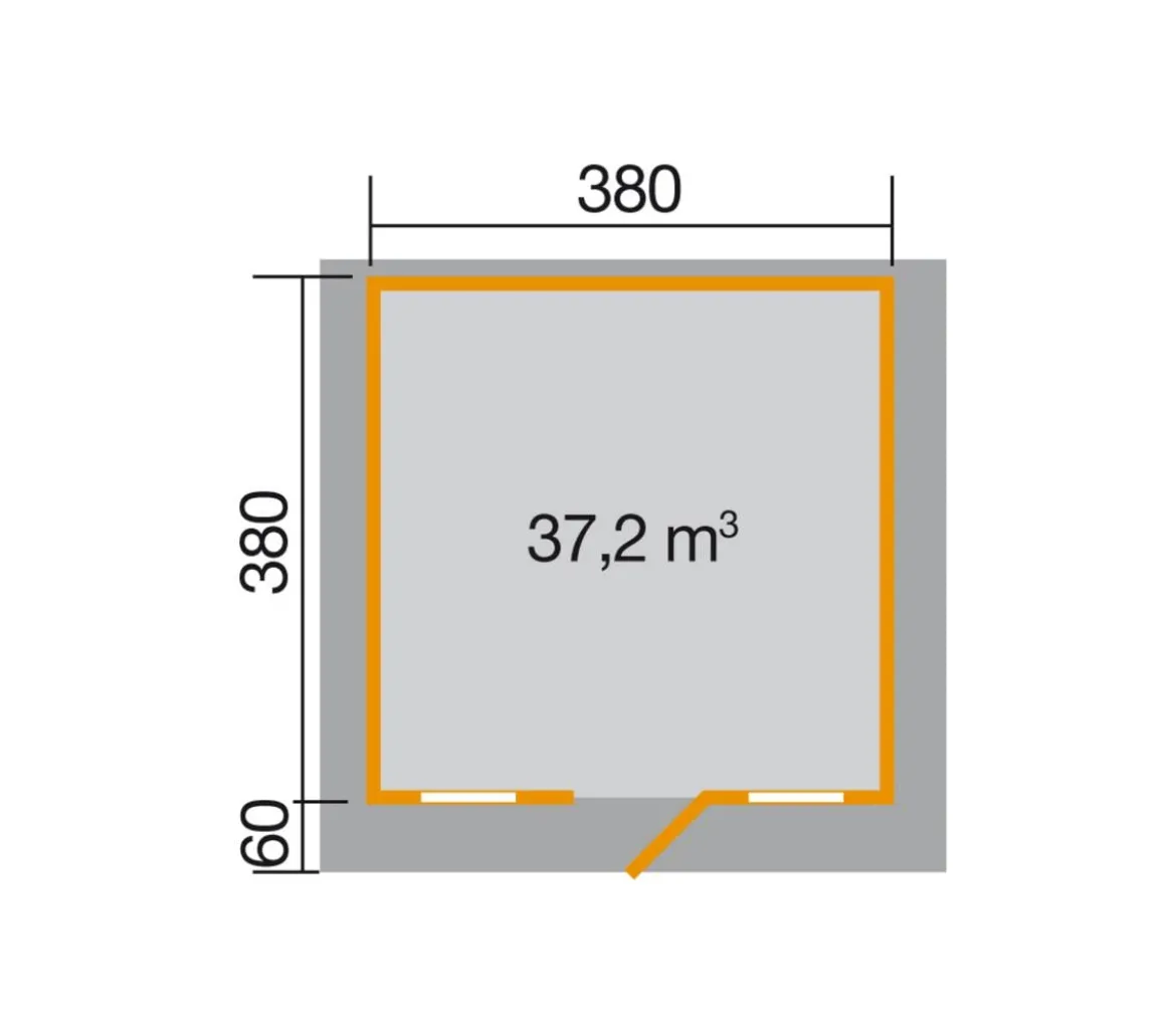 Weka Weekendhaus 138 Gr. 2, ca. B450/H296/T454 cm