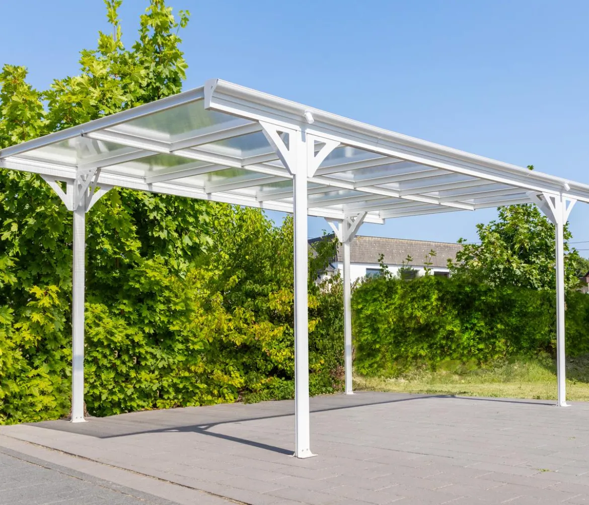 Westmann Aluminium-Carport Helsinki, ca. B305/H232/T503 cm