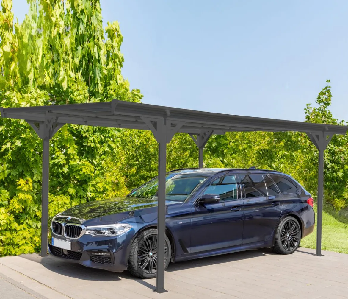 Westmann Aluminium-Carport Helsinki, ca. B305/H232/T503 cm
