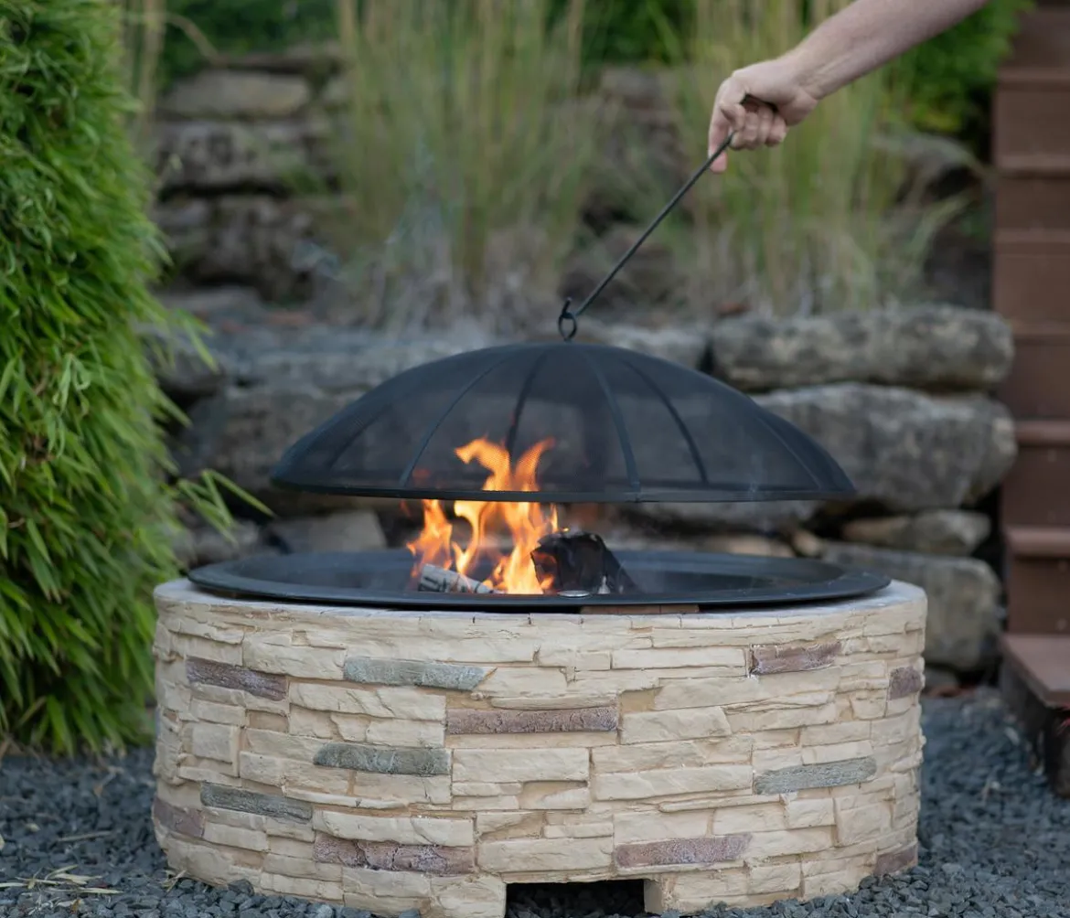Westmann Feuerstelle, ca. B90/H54/T90 cm