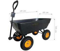 Westmann Kunststoff-Gartenwagen mit Kippfunktion Prakta M