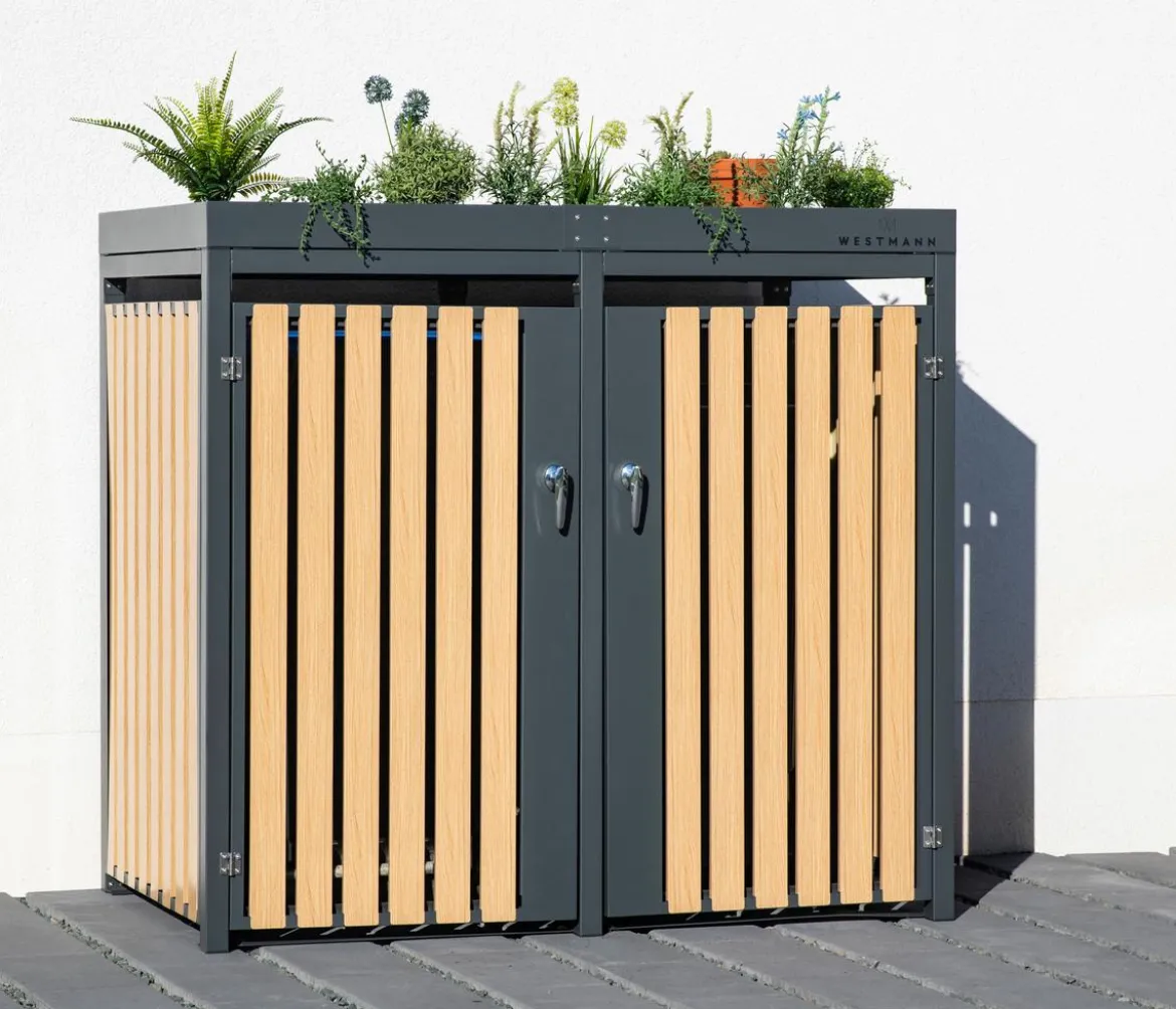 Westmann Mülltonnenbox 240 l, ca. B134/H125/T84 cm