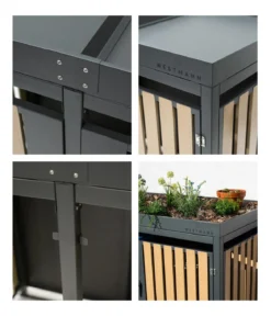 Westmann Mülltonnenbox 240 l, ca. B134/H125/T84 cm