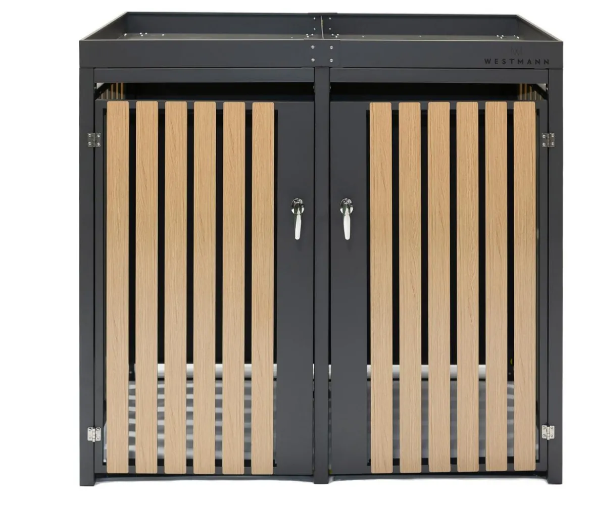 Westmann Mülltonnenbox 240 l, ca. B134/H125/T84 cm