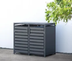 Westmann Mülltonnenverkleidung Kubus 2er Box, ca. B132/H116/T80 cm