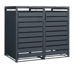 Westmann Mülltonnenverkleidung Kubus 2er Box, ca. B132/H116/T80 cm