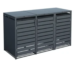 Westmann Mülltonnenverkleidung Kubus 3er Box, ca. B200/H116/T80 cm