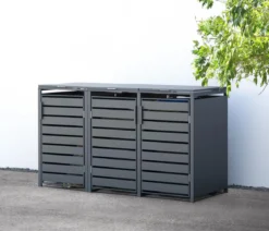 Westmann Mülltonnenverkleidung Kubus 3er Box, ca. B200/H116/T80 cm