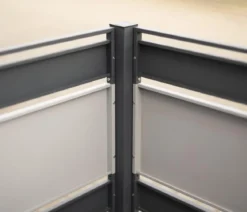 Westmann Mülltonnenverkleidung Planum 4er Box, ca. B330/H120/T90 cm