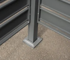Westmann Mülltonnenverkleidung Planum 4er Box, ca. B330/H120/T90 cm