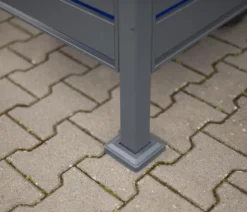 Westmann Mülltonnenverkleidung Planum 4er Box, ca. B330/H120/T90 cm