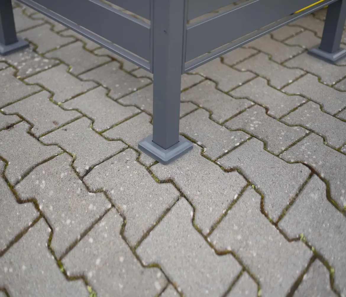 Westmann Mülltonnenverkleidung Planum 5er Box, ca. B410/H120/T90 cm