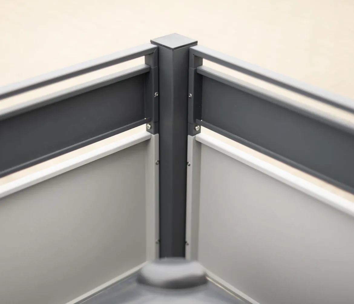 Westmann Mülltonnenverkleidung Planum 2er Box, ca. B170/H120/T90 cm