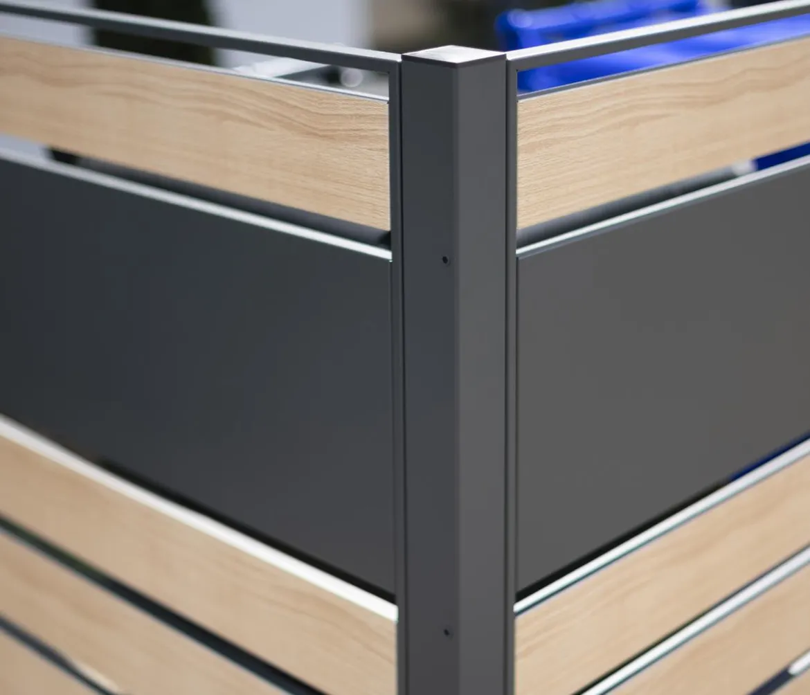 Westmann Mülltonnenverkleidung Planum 2er Box, ca. B170/H120/T90 cm