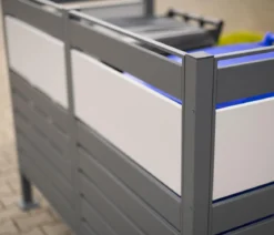 Westmann Mülltonnenverkleidung Planum 2er Box, ca. B170/H120/T90 cm