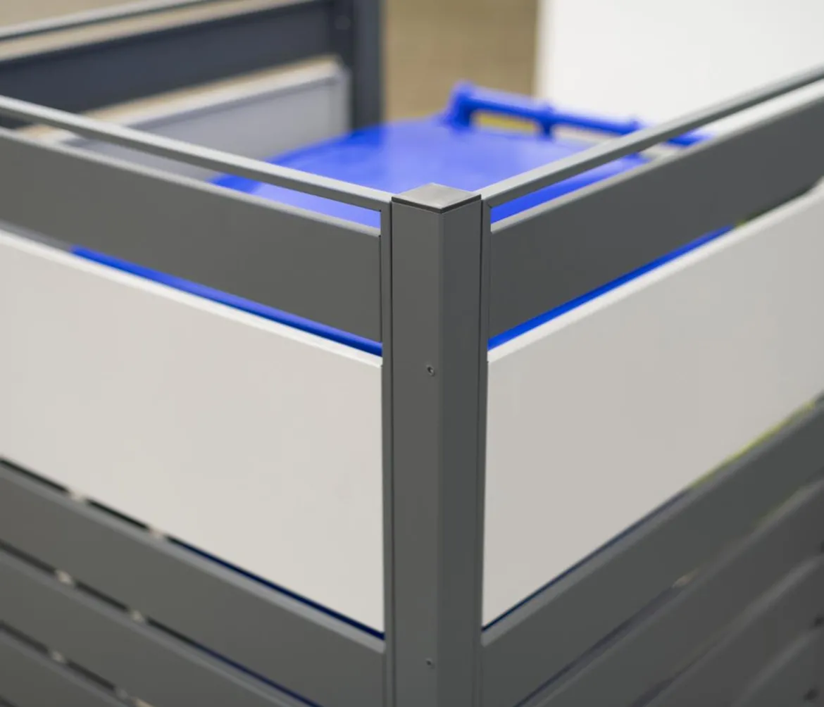 Westmann Mülltonnenverkleidung Planum 1er Box, ca. B90/H120/T90 cm