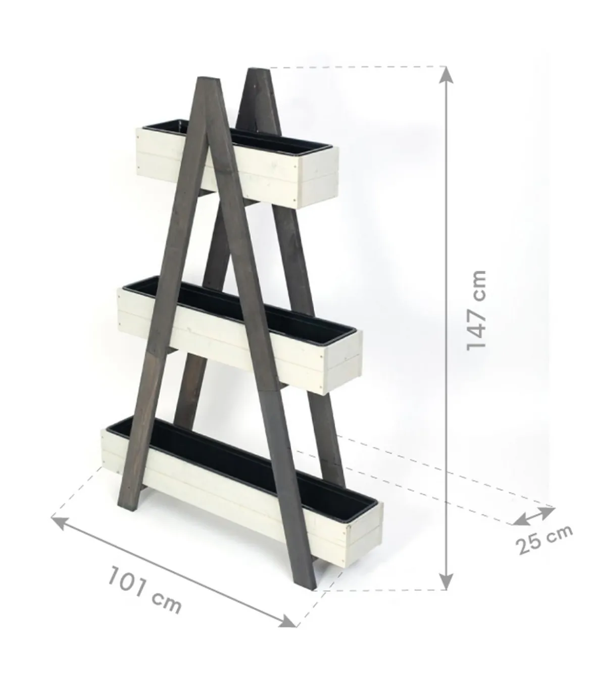 Westmann Pflanzregal Ella, ca. B101/H147/T25 cm