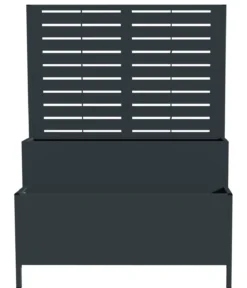Westmann Stahl-Pflanzkasten mit Rankgitter Dekora 5, rechteckig, ca. B90/H120/T40 cm