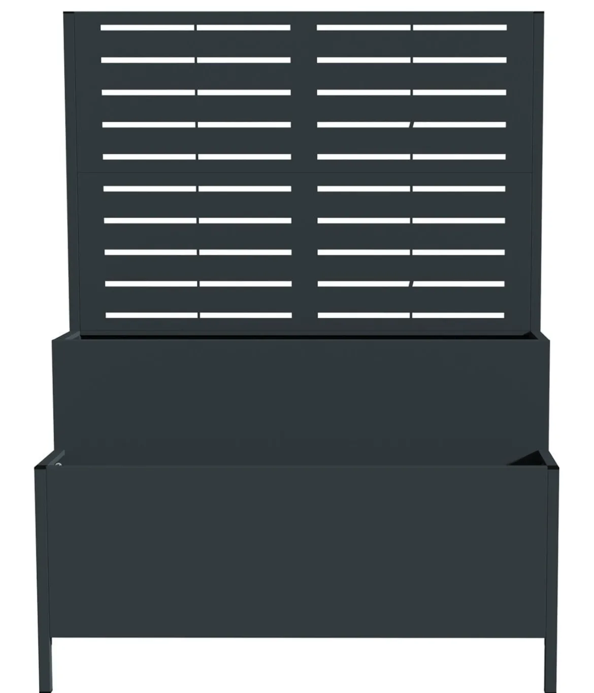 Westmann Stahl-Pflanzkasten mit Rankgitter Dekora 5, rechteckig, ca. B90/H120/T40 cm