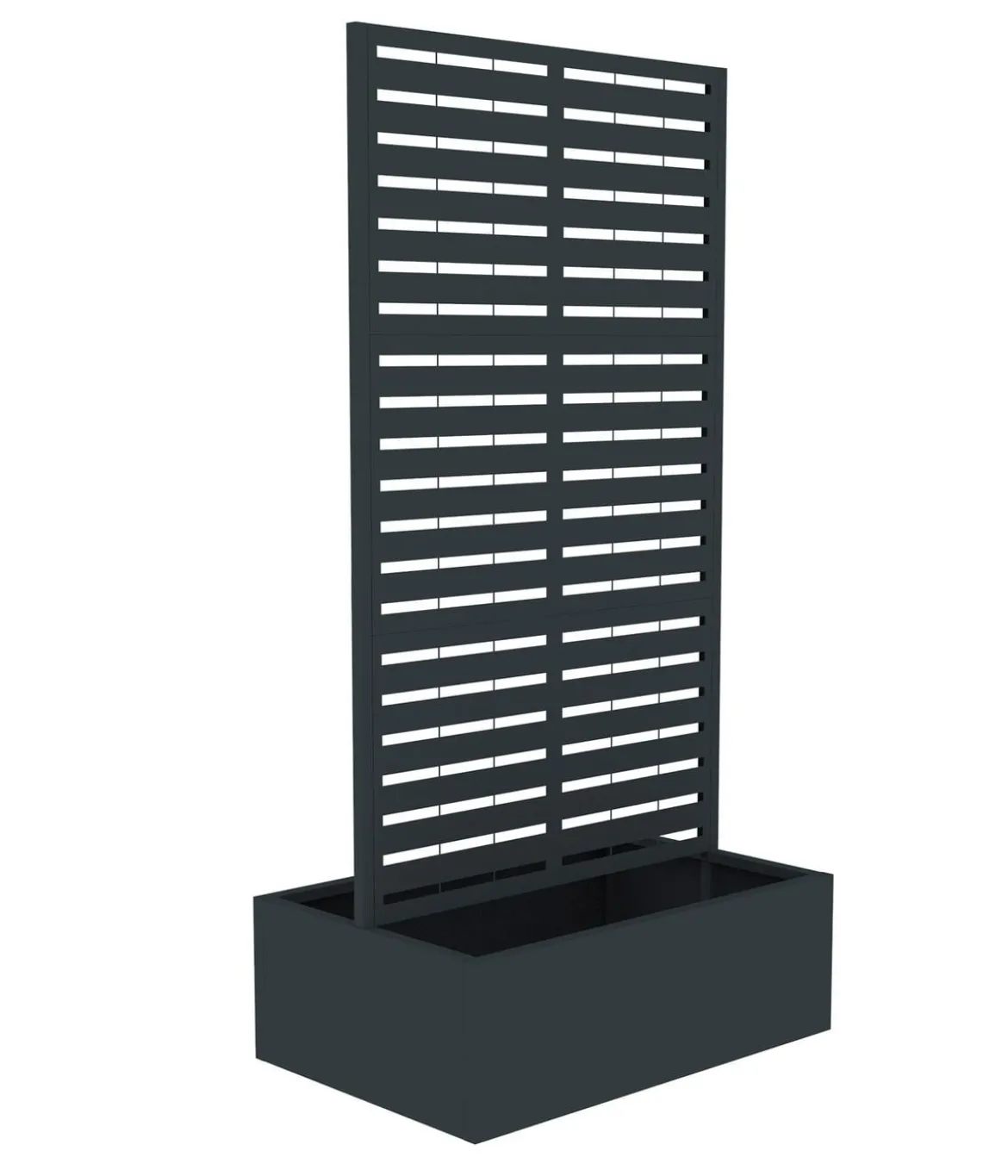 Westmann Stahl-Pflanzkasten mit Rankgitter Dekora 6, rechteckig, ca. B90/H184/T60 cm