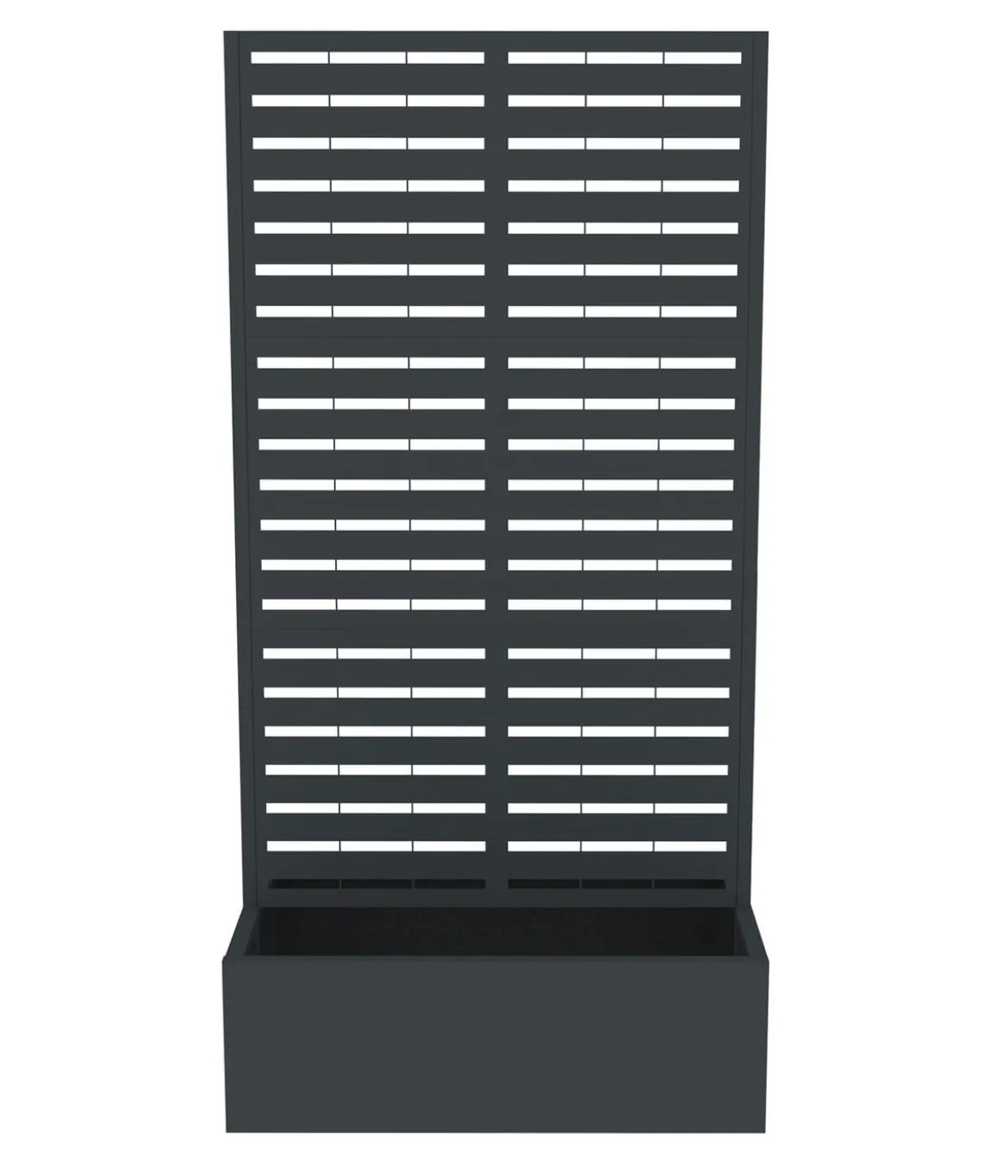 Westmann Stahl-Pflanzkasten mit Rankgitter Dekora 6, rechteckig, ca. B90/H184/T60 cm