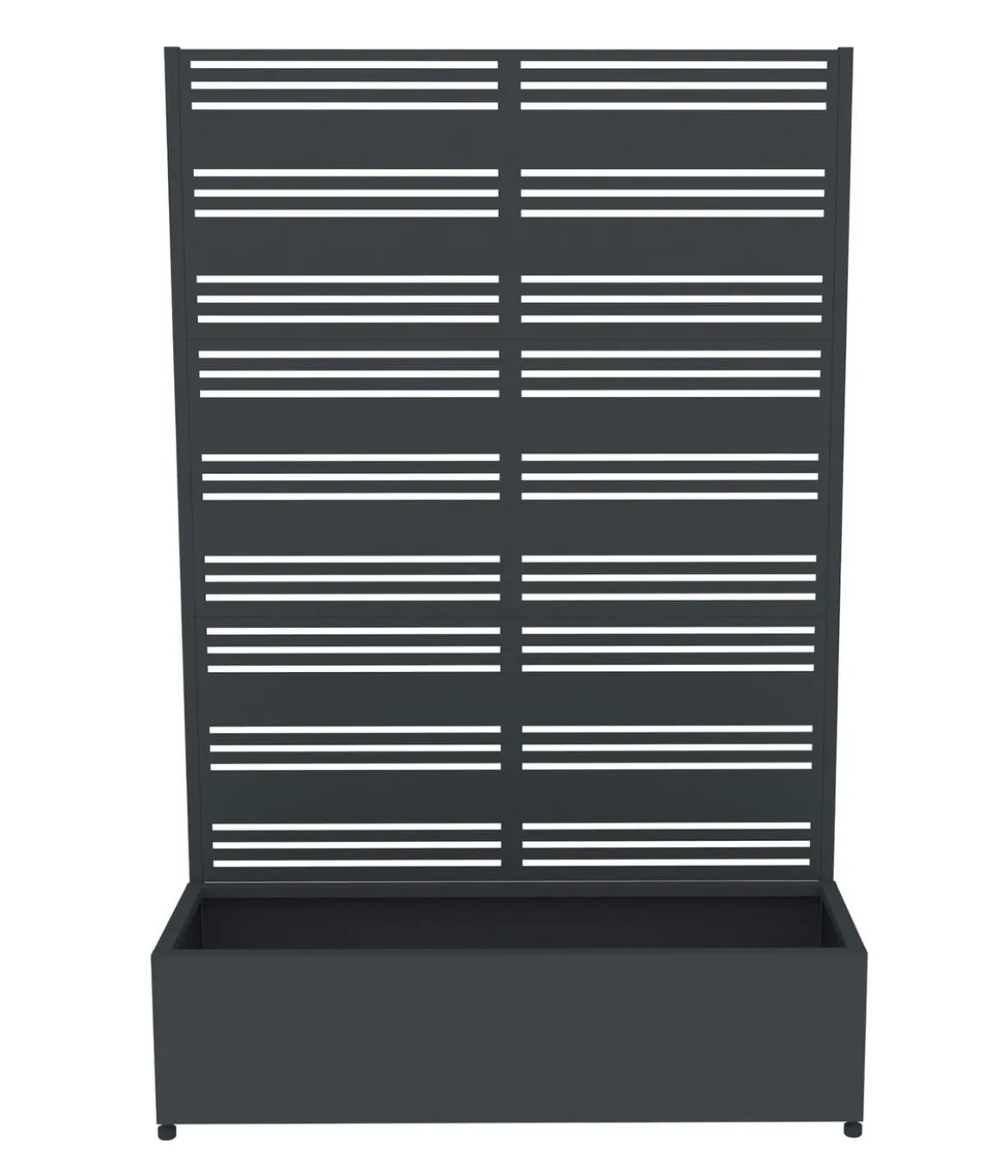 Westmann Stahl-Pflanzkasten mit Rankgitter Dekora 2, rechteckig, ca. B120/H184/T42,5 cm