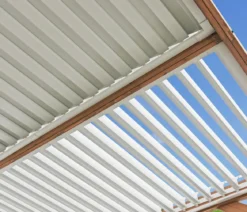 Westmann Zedernholz-Pavillon Karl, mit Lamellendach, ca. B396/H251/T335 cm