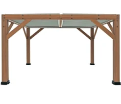 Westmann Zedernholz-Pavillon Karl, mit Lamellendach, ca. B396/H251/T335 cm
