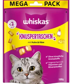 Whiskas® Katzensnack Knuspertaschen, 180 g