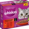 Whiskas® Nassfutter für Katzen Multipack Klassische Auswahl in Sauce, Adult, 12 x 85 g