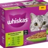 Whiskas® Nassfutter für Katzen Multipack Gemischte Auswahl in Sauce, Adult, 12 x 85 g