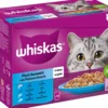 Whiskas® Nassfutter für Katzen Multipack 1+ Fisch in Gelee, Adult, 12 x 85 g