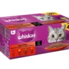 Whiskas® Nassfutter für Katzen 1+ Klassische Auswahl in Sauce, Adult, 40 x 85 g