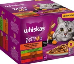 Whiskas® Nassfutter für Katzen Multipack Tasty Mix Country Collection in Sauce, Adult