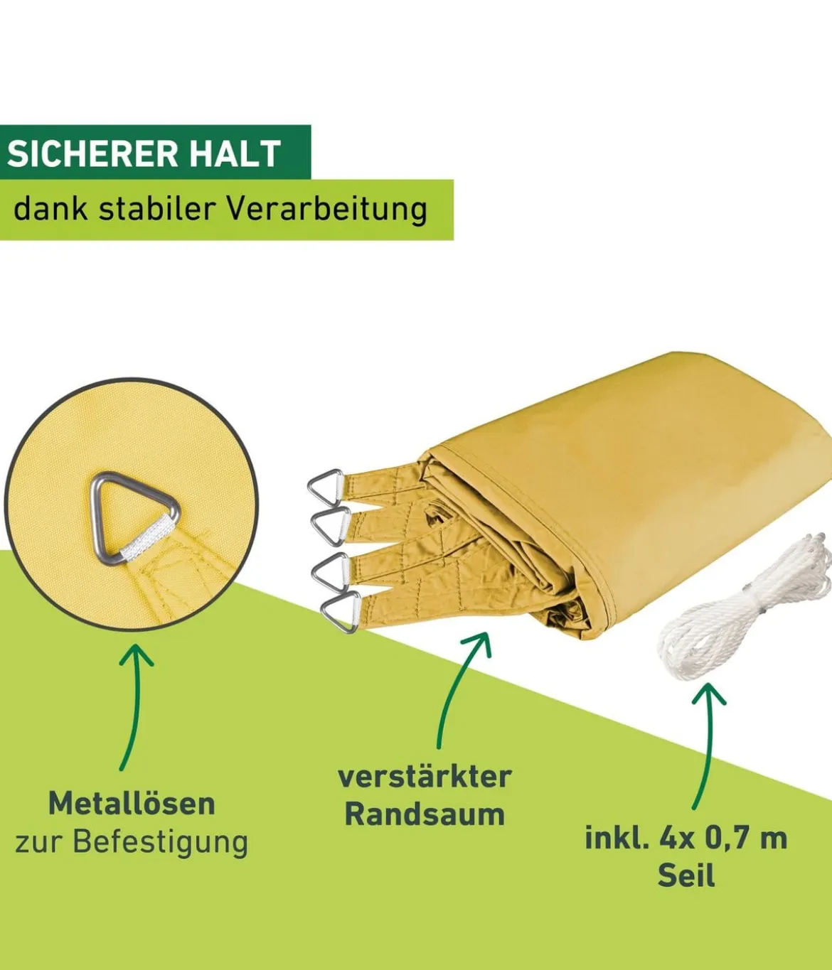 Windhager Sonnensegel Cannes, quadratisch, ca. B500/T500 cm