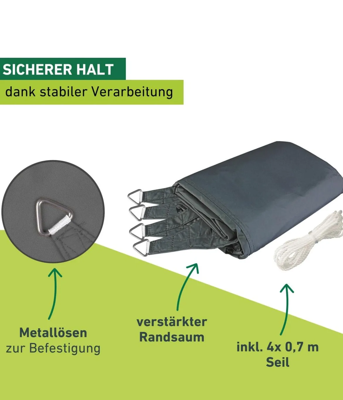 Windhager Sonnensegel Cannes, quadratisch, ca. B500/T500 cm