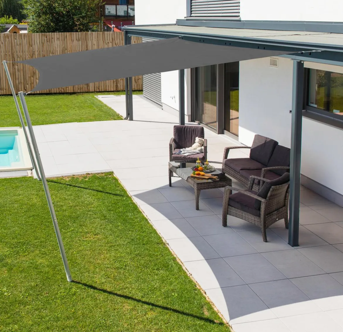 Windhager Sonnensegel Cannes, quadratisch, ca. B500/T500 cm