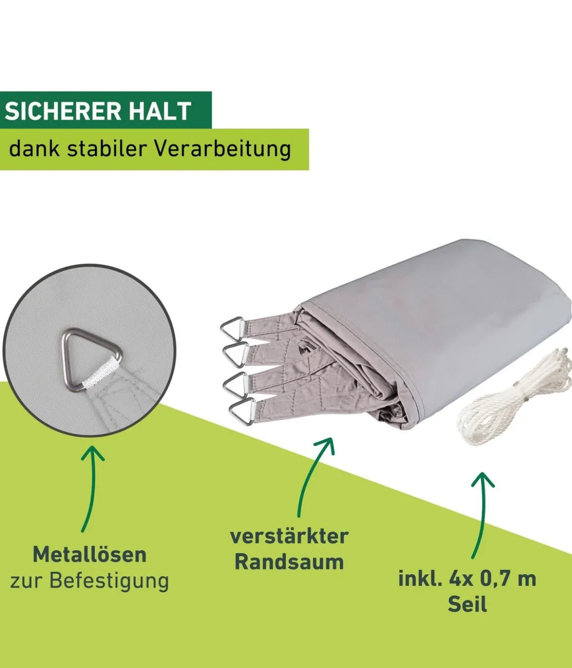 Windhager Sonnensegel Cannes, quadratisch, ca. B500/T500 cm