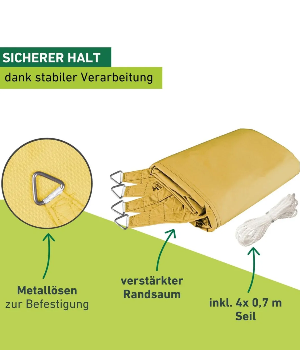 Windhager Sonnensegel Cannes, quadratisch, ca. B400/T400 cm