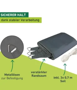 Windhager Sonnensegel Cannes, dreieckig, ca. B500/T500 cm