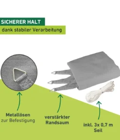 Windhager Sonnensegel Capri, dreieckig, ca. B500/T500 cm