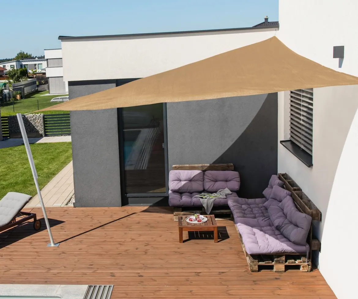 Windhager Sonnensegel Capri, dreieckig, ca. B500/T500 cm