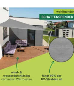 Windhager Sonnensegel Capri, dreieckig, ca. B500/T500 cm