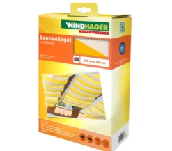 Windhager Sonnensegel, rechteckig, ca. B420/T140 cm
