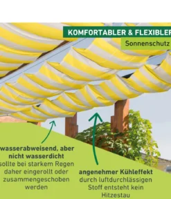 Windhager Sonnensegel, rechteckig, ca. B420/T140 cm